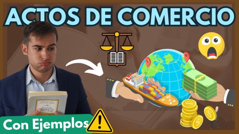 caracteristicas del acto de comercio