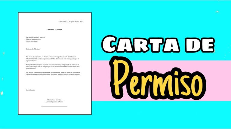 carta de consentimiento para trabajar