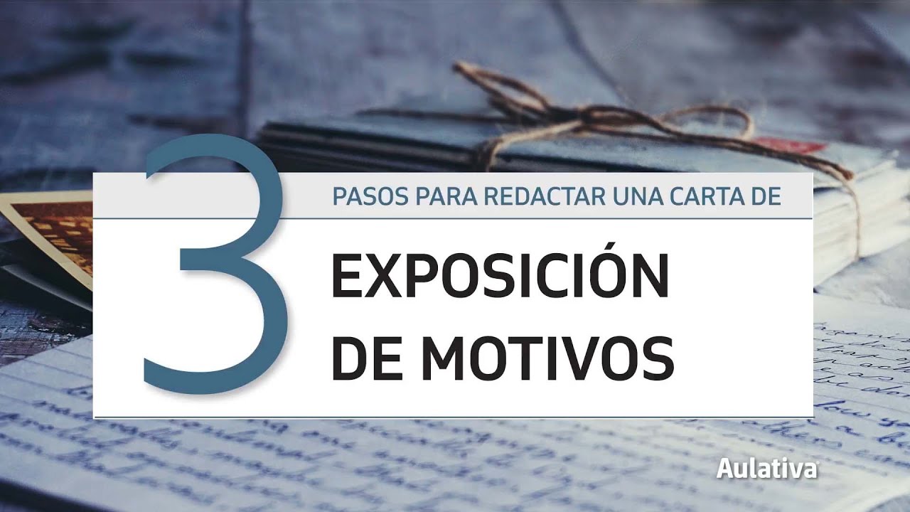 carta de exposicion de motivos para trabajo