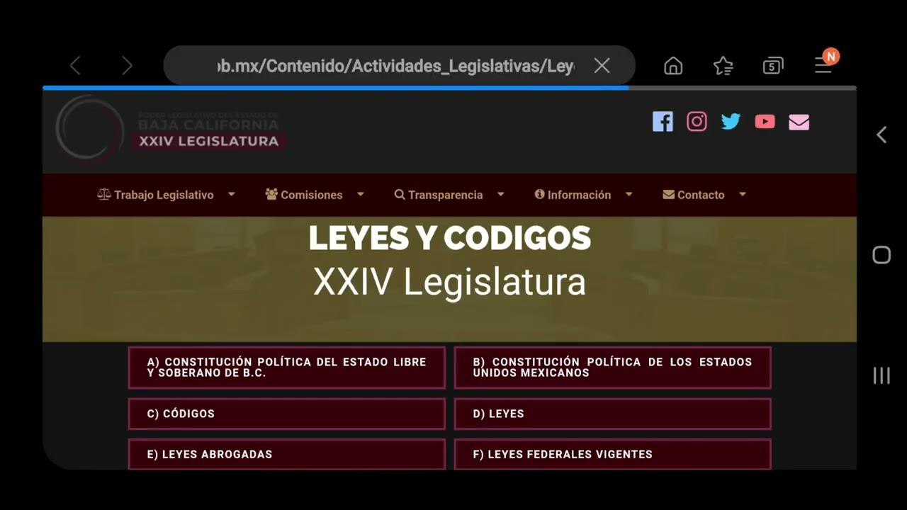 codigos vigentes estado de mexico