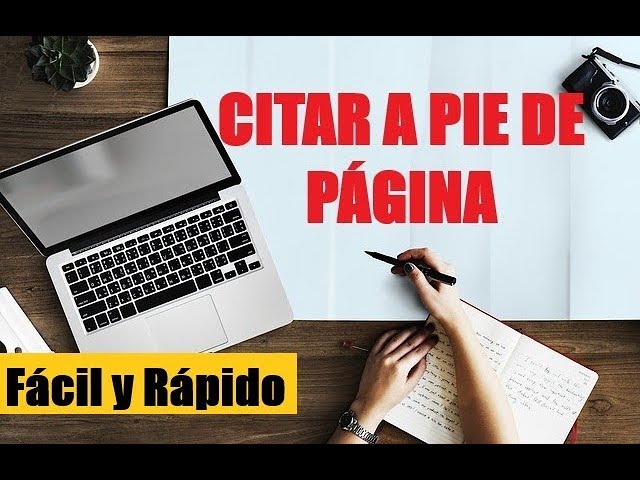 como citar a pie de pagina