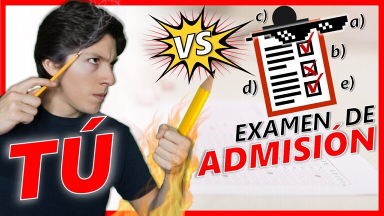 como pasar un examen de admision