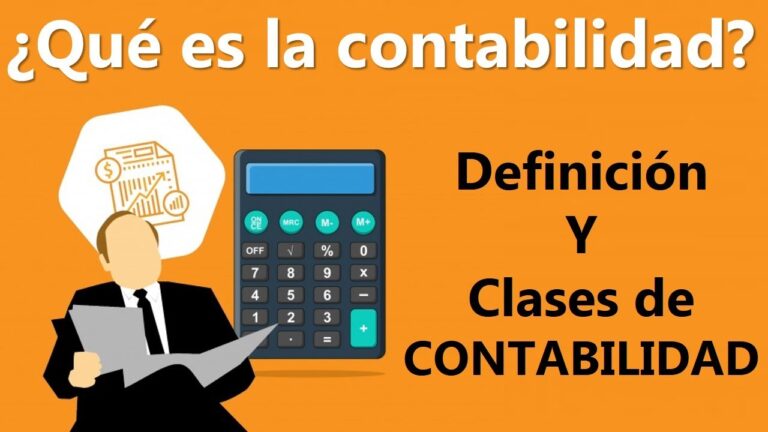 como se clasifica la contabilidad