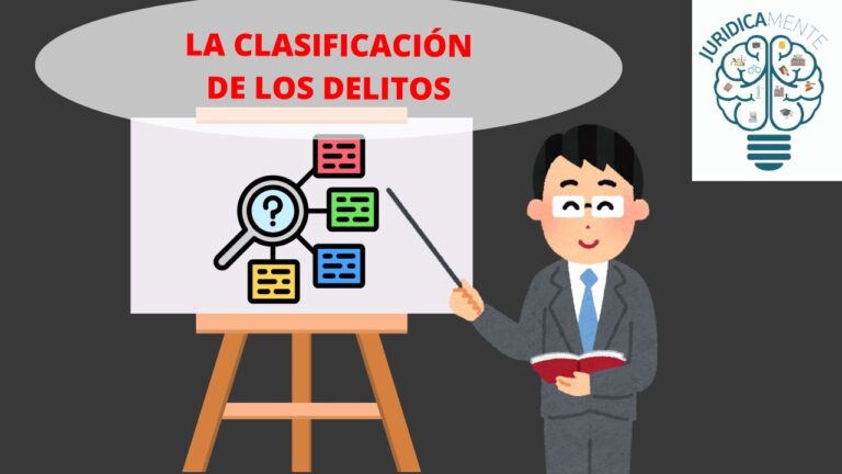 cómo se clasifican los delitos