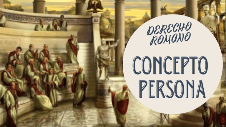 concepto de persona en derecho romano