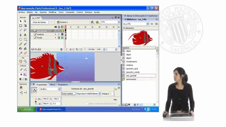 conjunto de objetos de un escenario