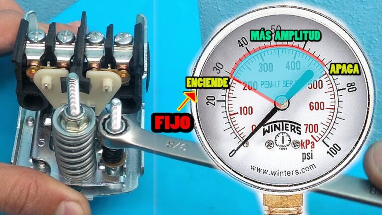control de presion de agua