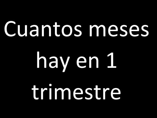 cuantos dias tiene un trimestre