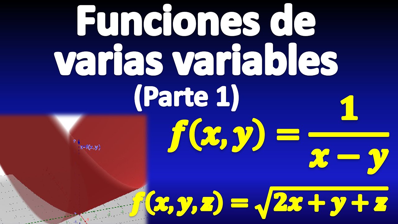 definición de una función de varias variables