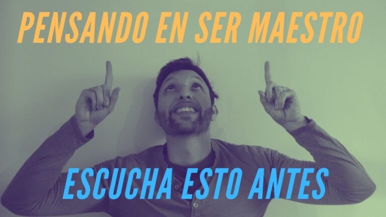 donde se estudia para ser maestro