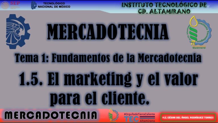 el marketing y el valor para el cliente