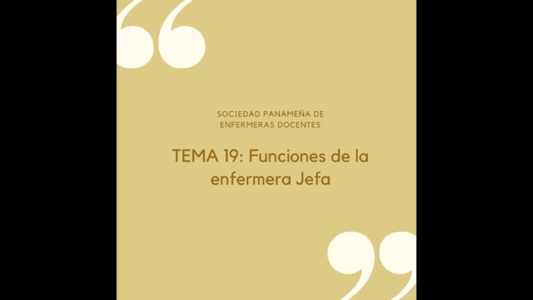 funciones de la jefa de enfermería