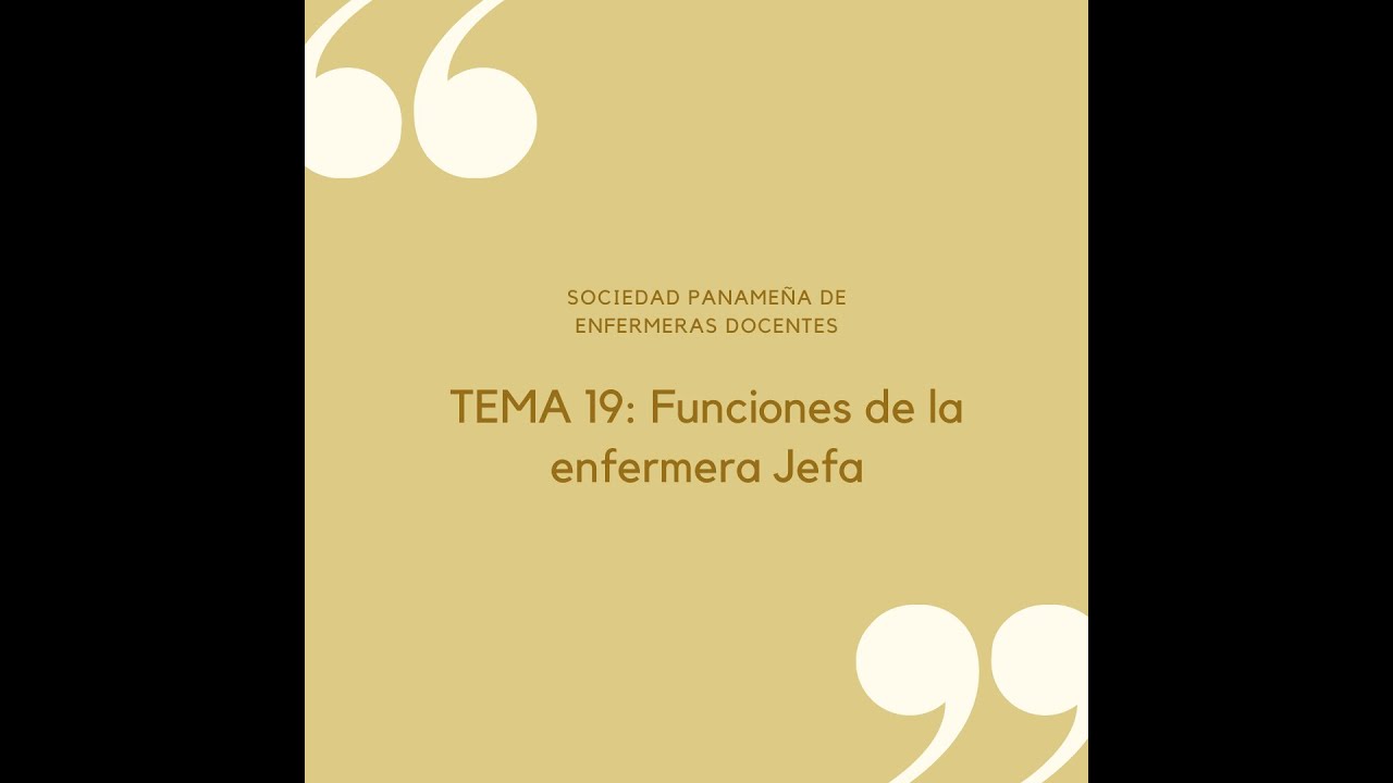 funciones de la jefa de enfermería