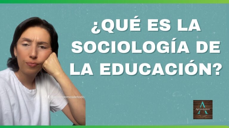 importancia de la sociologia en la educacion