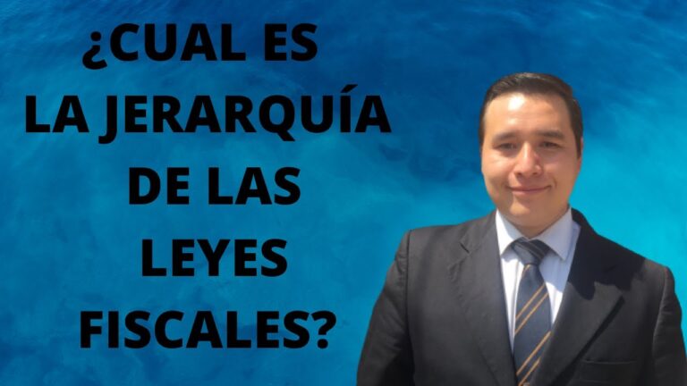 jerarquía de las leyes fiscales