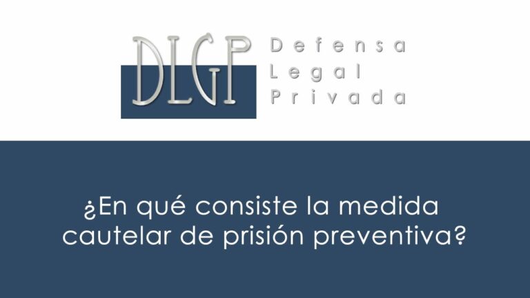 medida cautelar de prisión preventiva