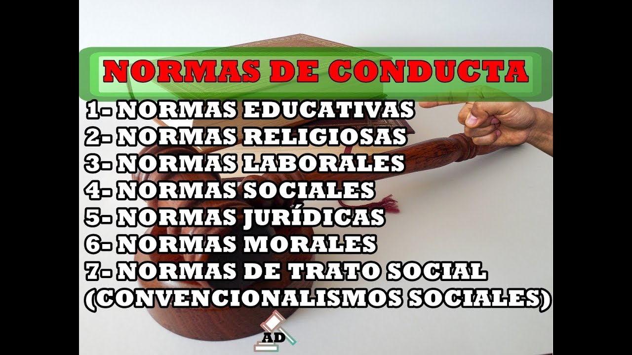 normas de conducta en derecho