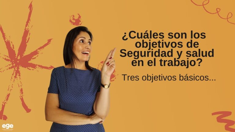 objetivos de seguridad y salud en el trabajo