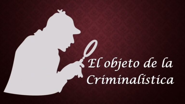 objeto de estudio de la criminalistica