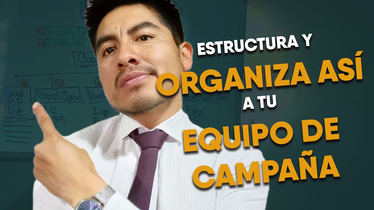 organigrama de campaña politica municipal