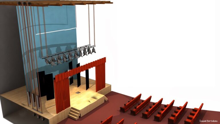 parte de un escenario de teatro