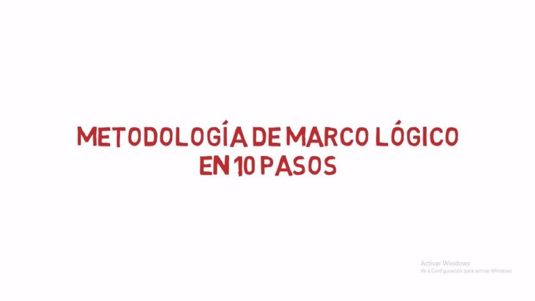 que es el marco logico