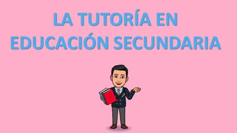que es la tutoría en la secundaria