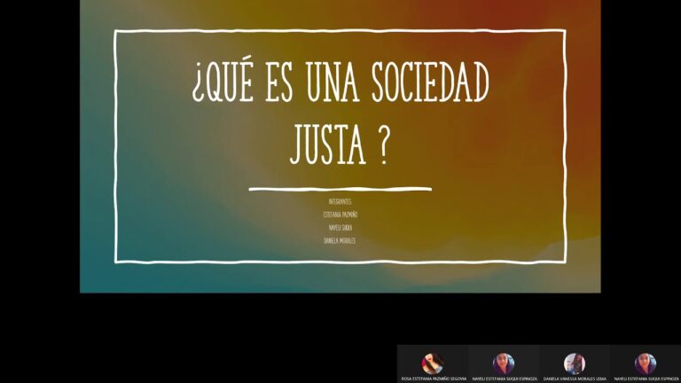 que es una sociedad justa