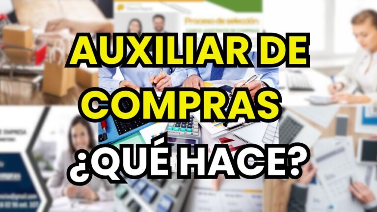 que hace un auxiliar de compras