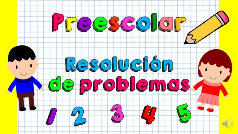 resolucion de problemas en preescolar