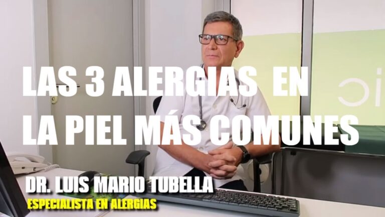 tipos de alergias en la piel y tratamientos