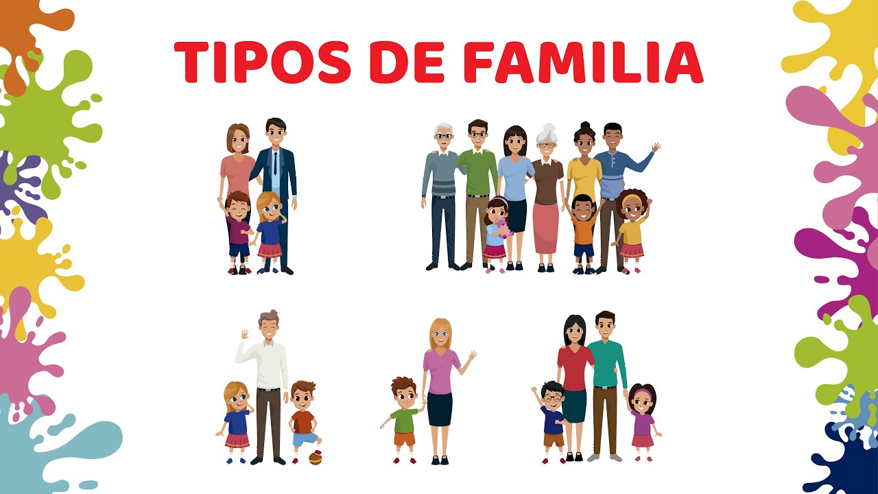 tipos de familia para niños