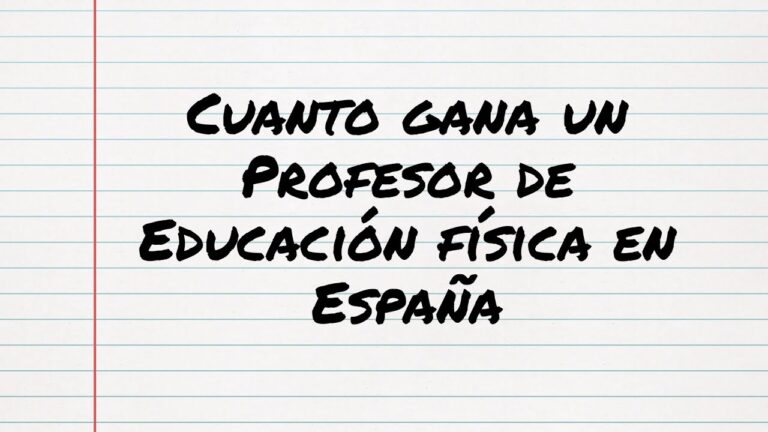 trabajo profesor de educacion fisica