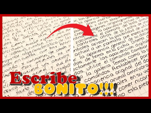 trabajos para mejorar la escritura